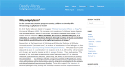 Desktop Screenshot of deadlyallergy.com