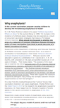 Mobile Screenshot of deadlyallergy.com